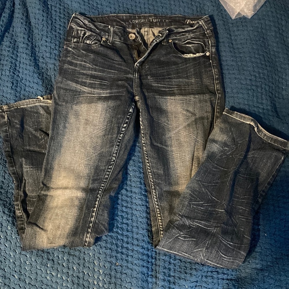Cowgirl tough jeans, barley used! W:27  L:35